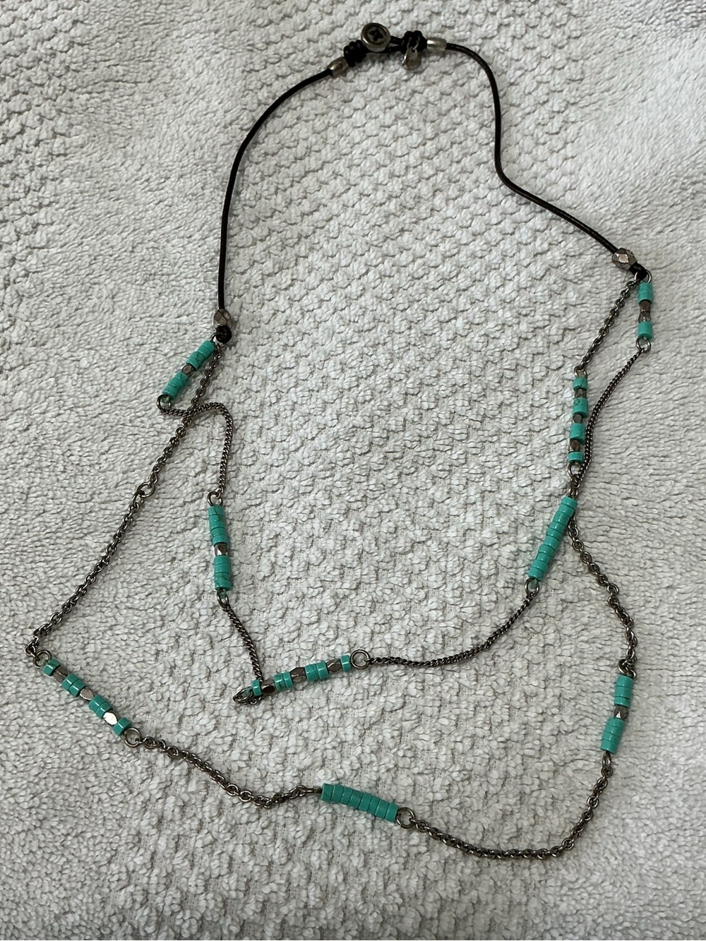 Fossil Southwestern Western Boho Necklace